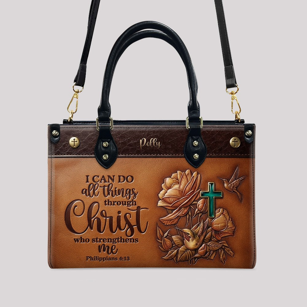 Custom Christian Leather Handbag & Wallet Set