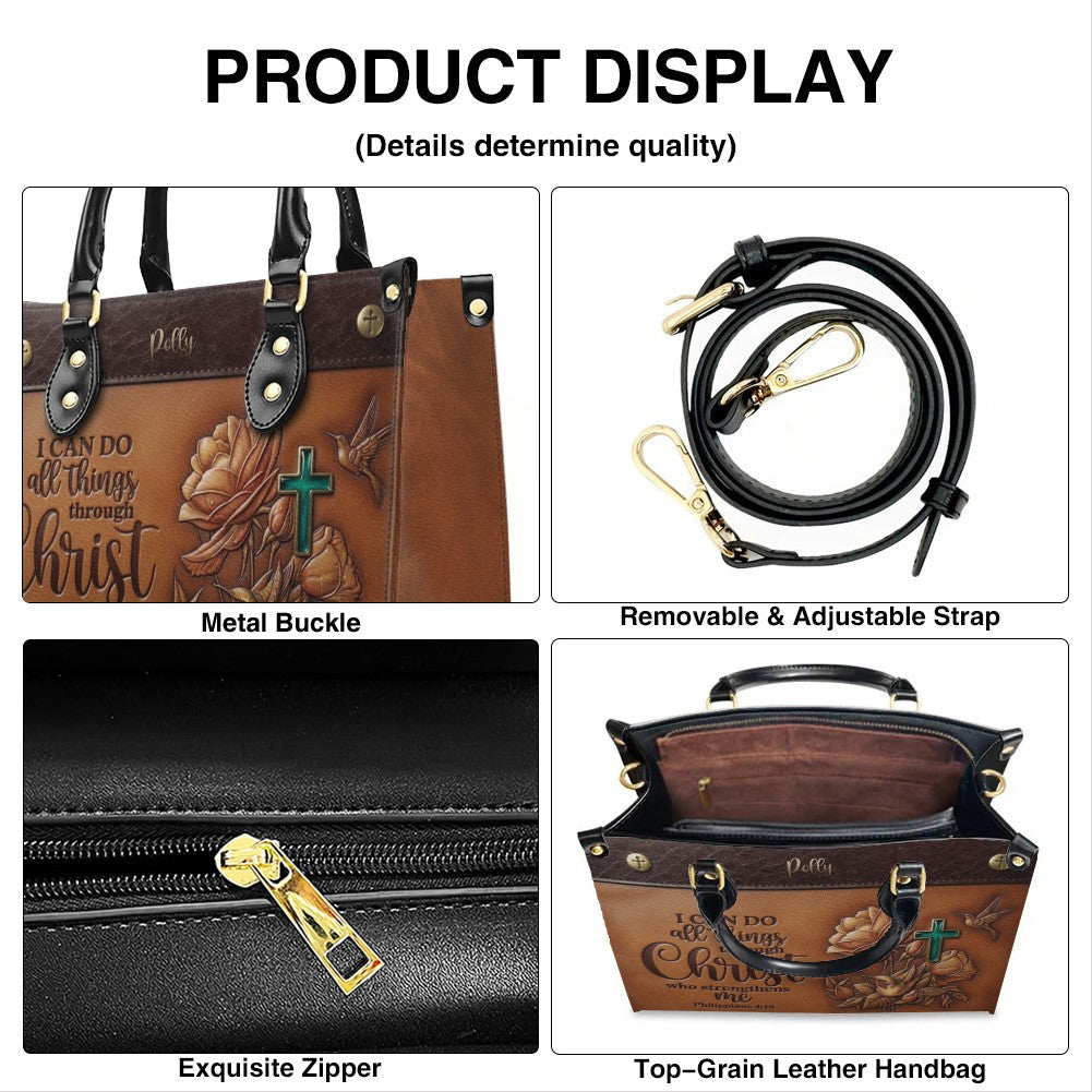 Custom Christian Leather Handbag & Wallet Set