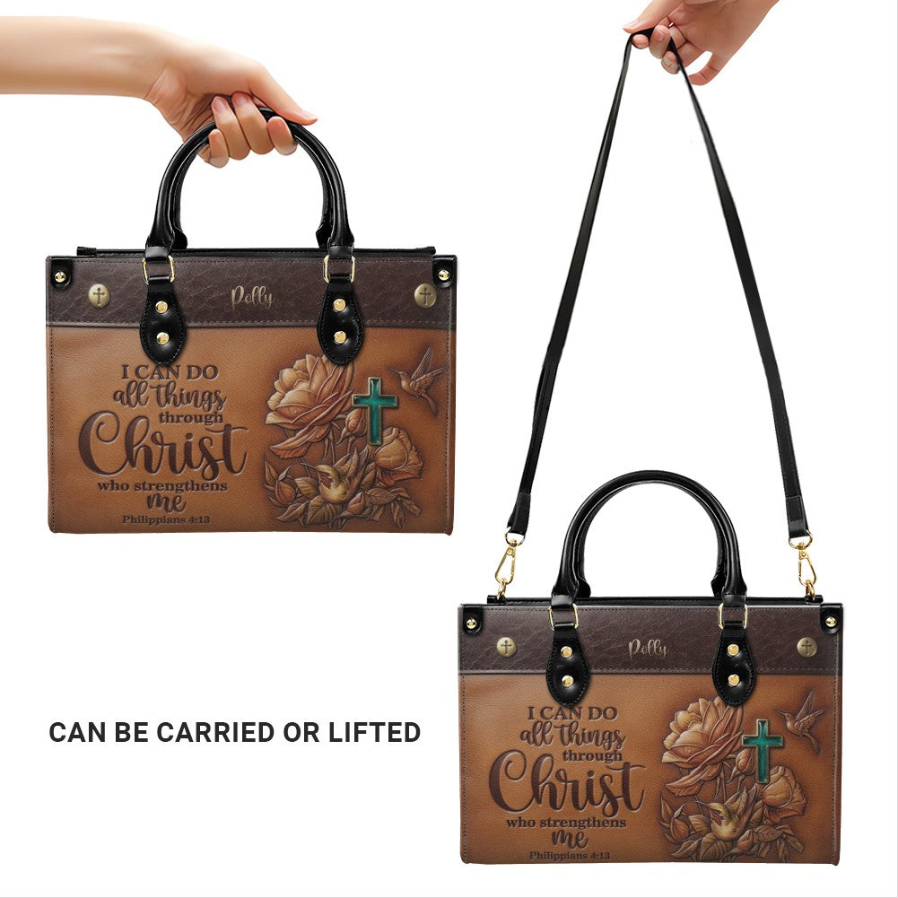 Custom Christian Leather Handbag & Wallet Set
