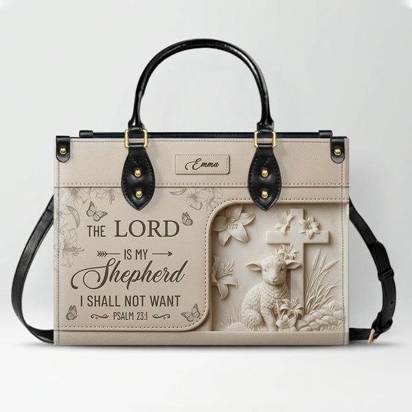 Personalized Christian Leather Handbag & Clutch