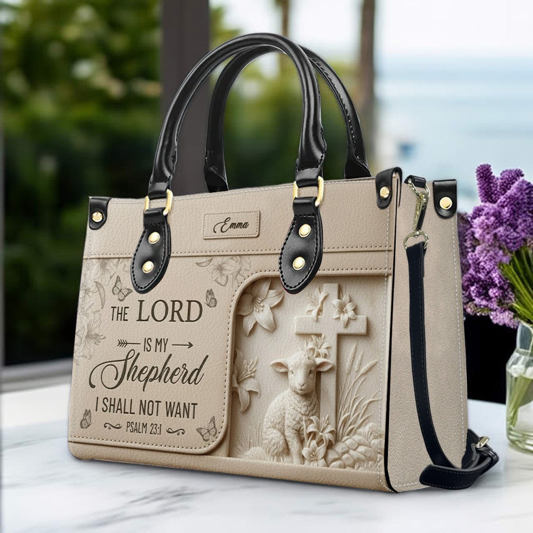 Personalized Christian Leather Handbag & Clutch