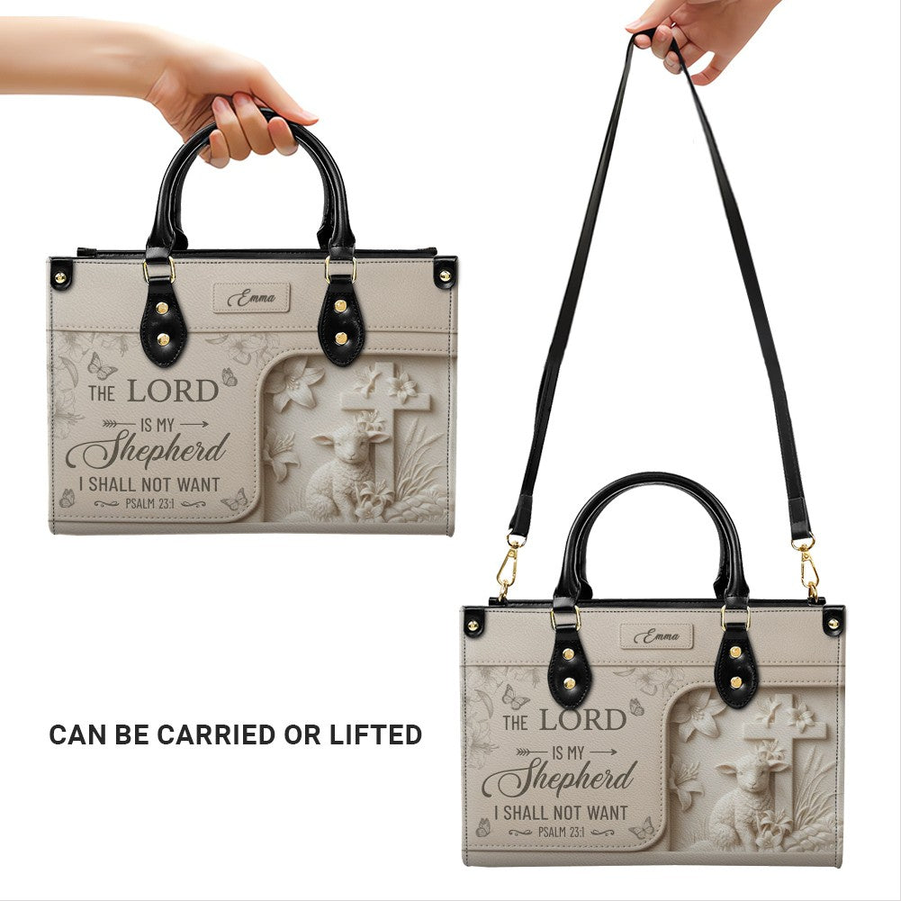 Personalized Christian Leather Handbag & Clutch