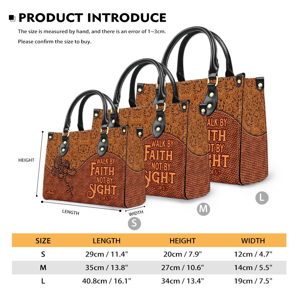 Personalized Christian Western Leather Tote Bag