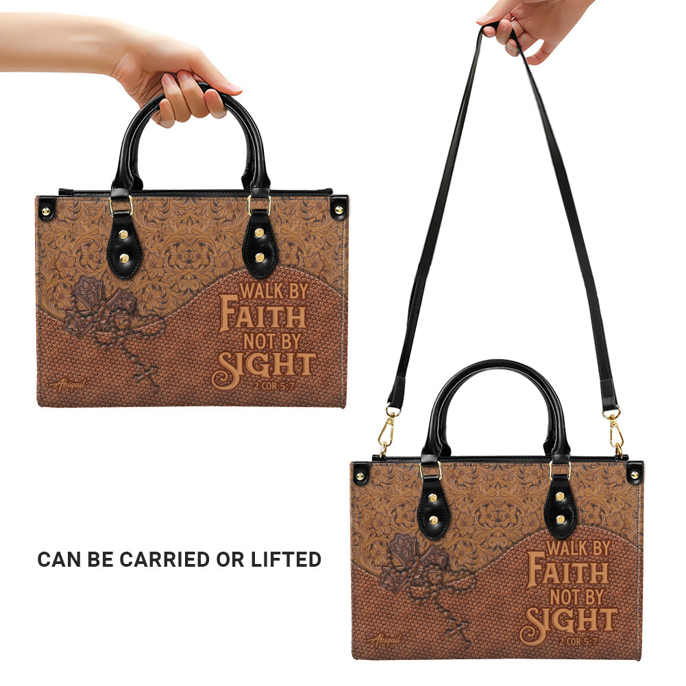 Personalized Christian Western Leather Tote Bag