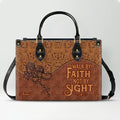 Personalized Christian Western Leather Tote Bag