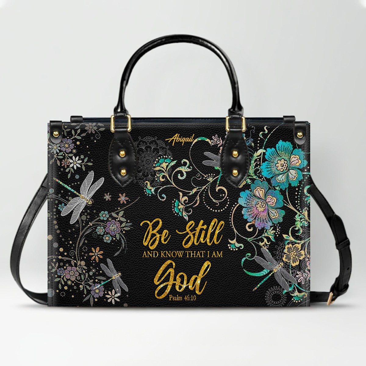 Personalized Christian Leather Handbag