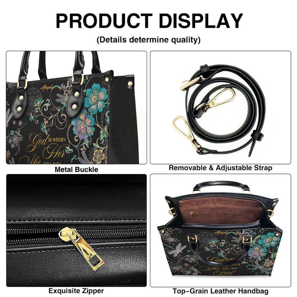 Personalized Christian Leather Handbag