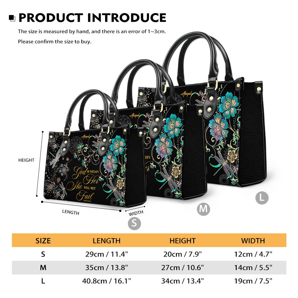 Personalized Christian Leather Handbag