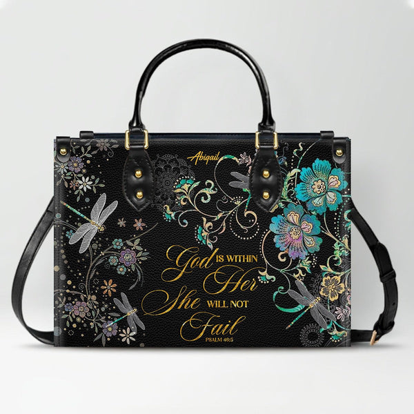 Personalized Christian Leather Handbag