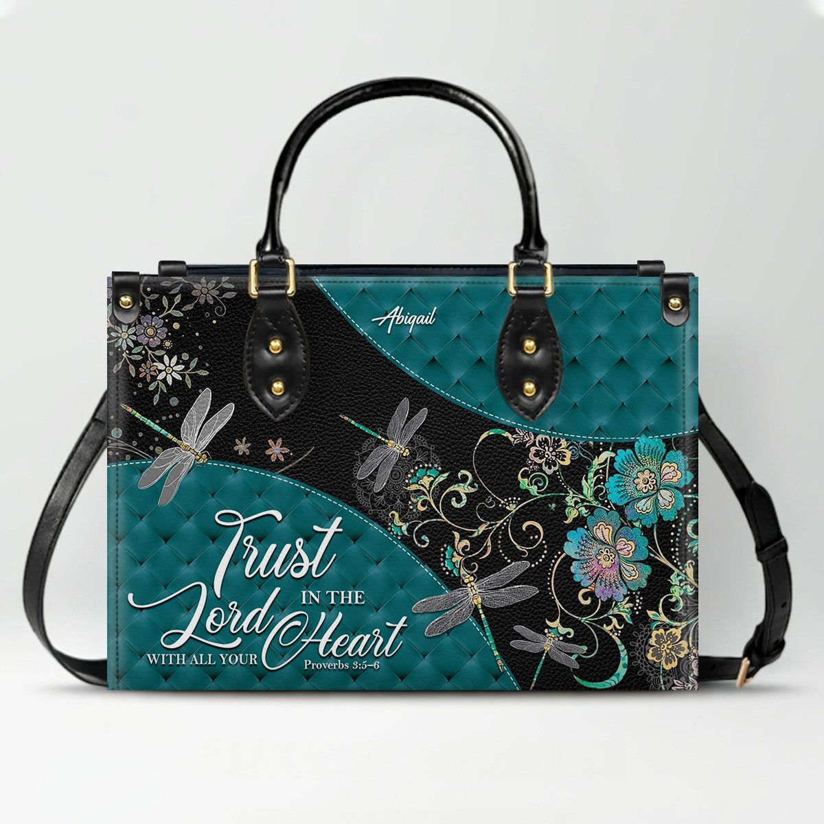 Personalized Christian Leather Handbag