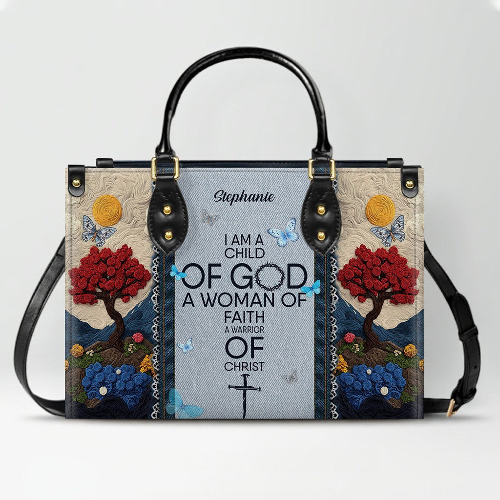 Personalized Christian 3D Tree Leather Handbag