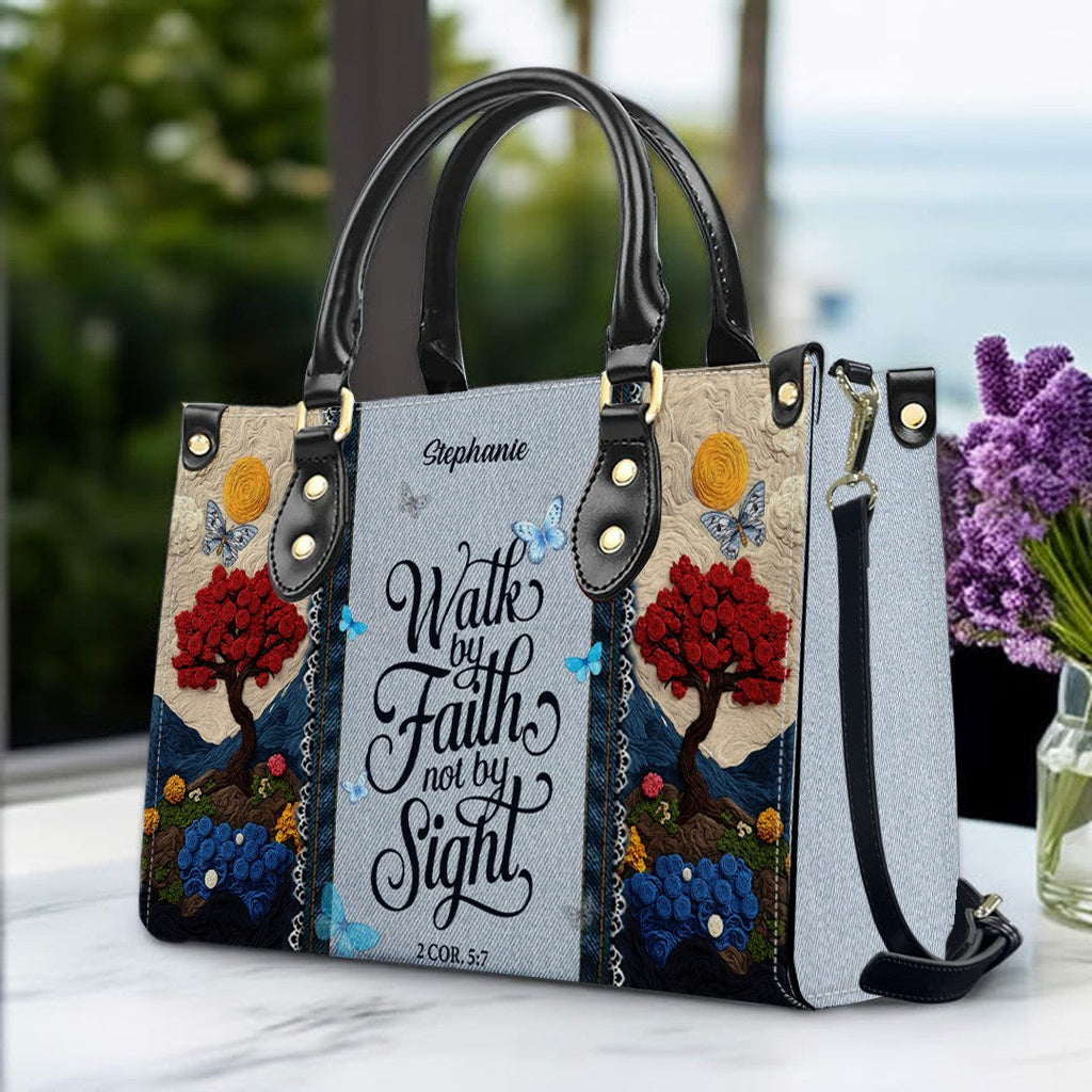 Personalized Christian 3D Tree Leather Handbag