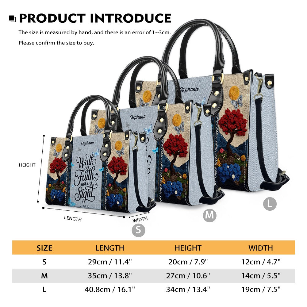 Personalized Christian 3D Tree Leather Handbag