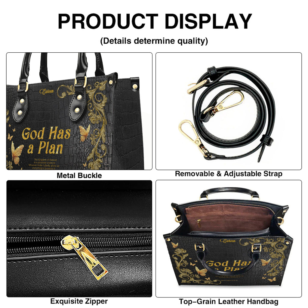 Personalized Daughter of the King Leather Handbag