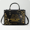Personalized Little Hug From Heaven Leather Handbag