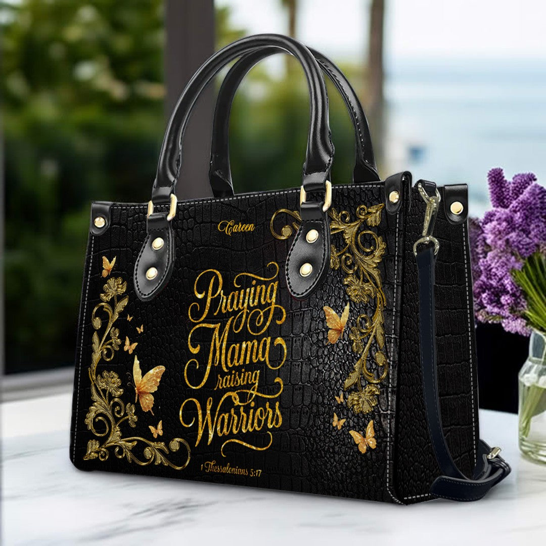 Personalized Christian Leather Handbag Set