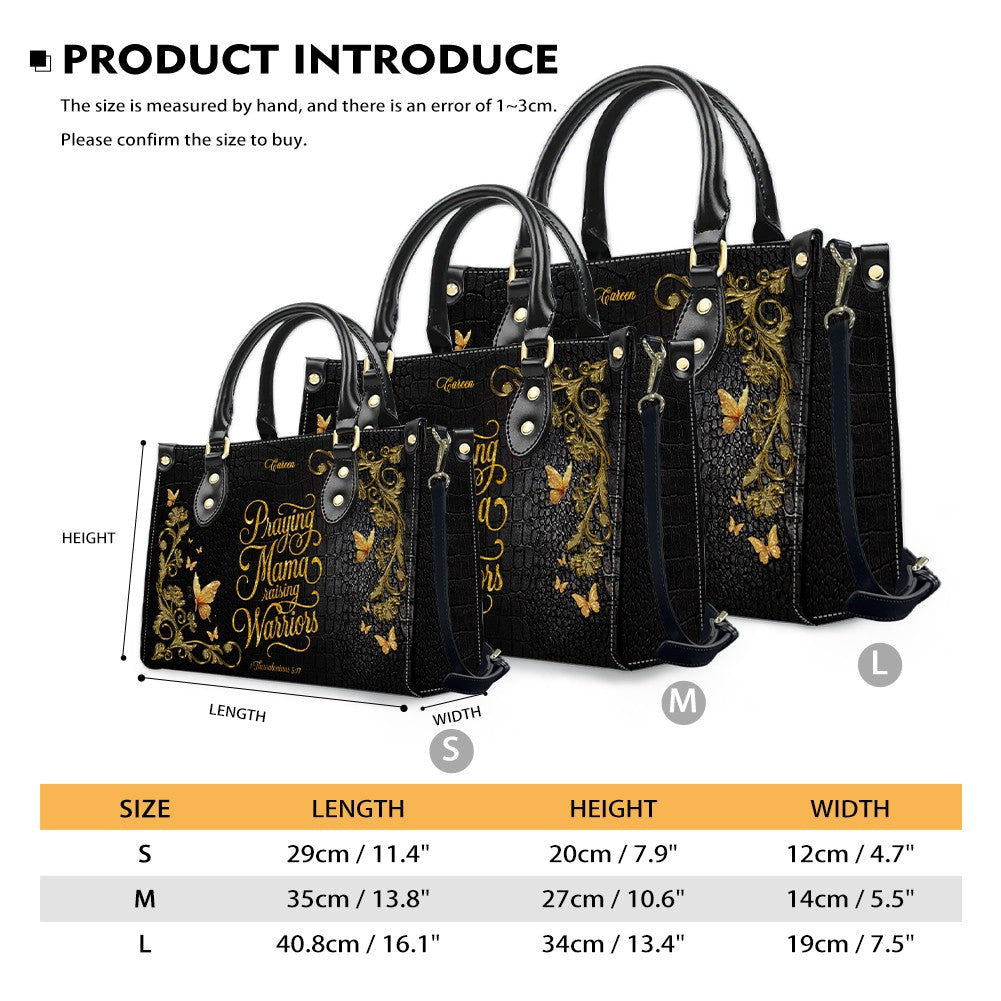 Personalized Christian Leather Handbag Set