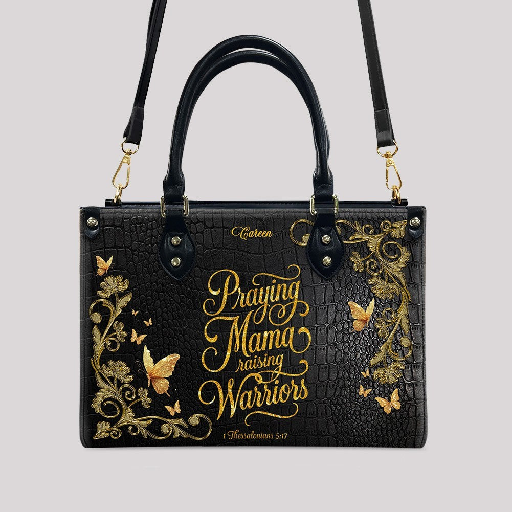 Personalized Christian Leather Handbag Set