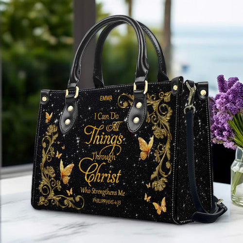 Custom Christian Leather Handbag & Wallet Set