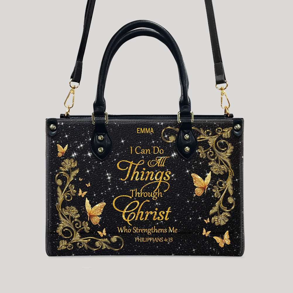 Custom Christian Leather Handbag & Wallet Set