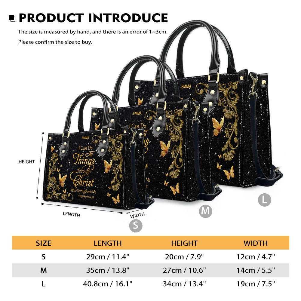 Custom Christian Leather Handbag & Wallet Set