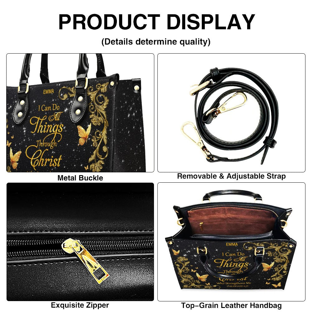 Custom Christian Leather Handbag & Wallet Set
