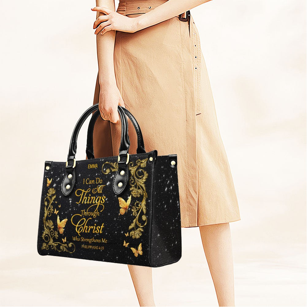 Custom Christian Leather Handbag & Wallet Set