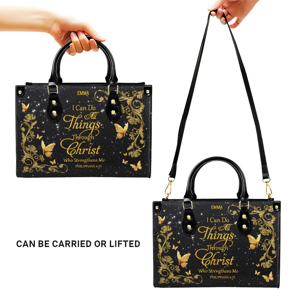 Custom Christian Leather Handbag & Wallet Set