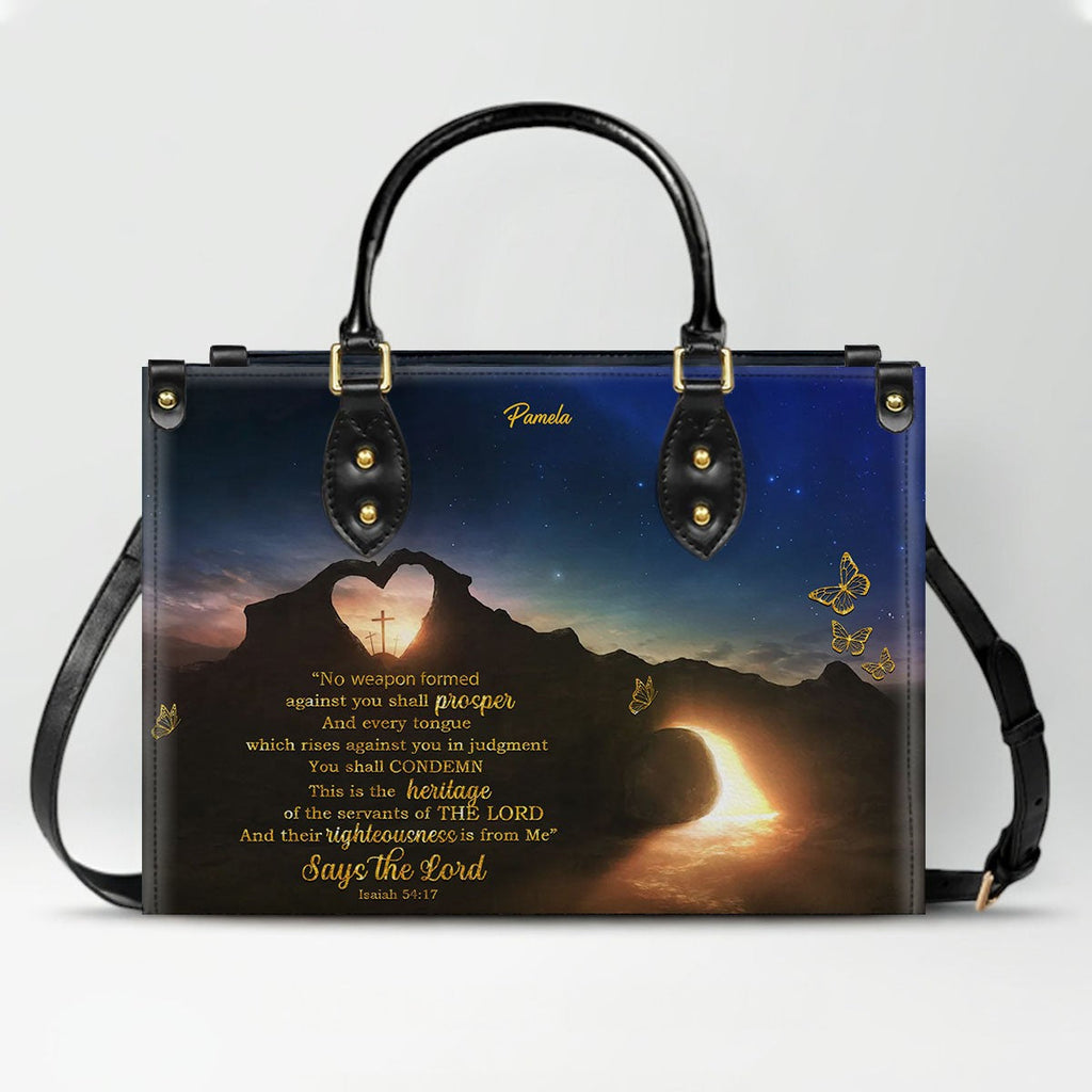 Personalized Christian Faith Leather Handbag
