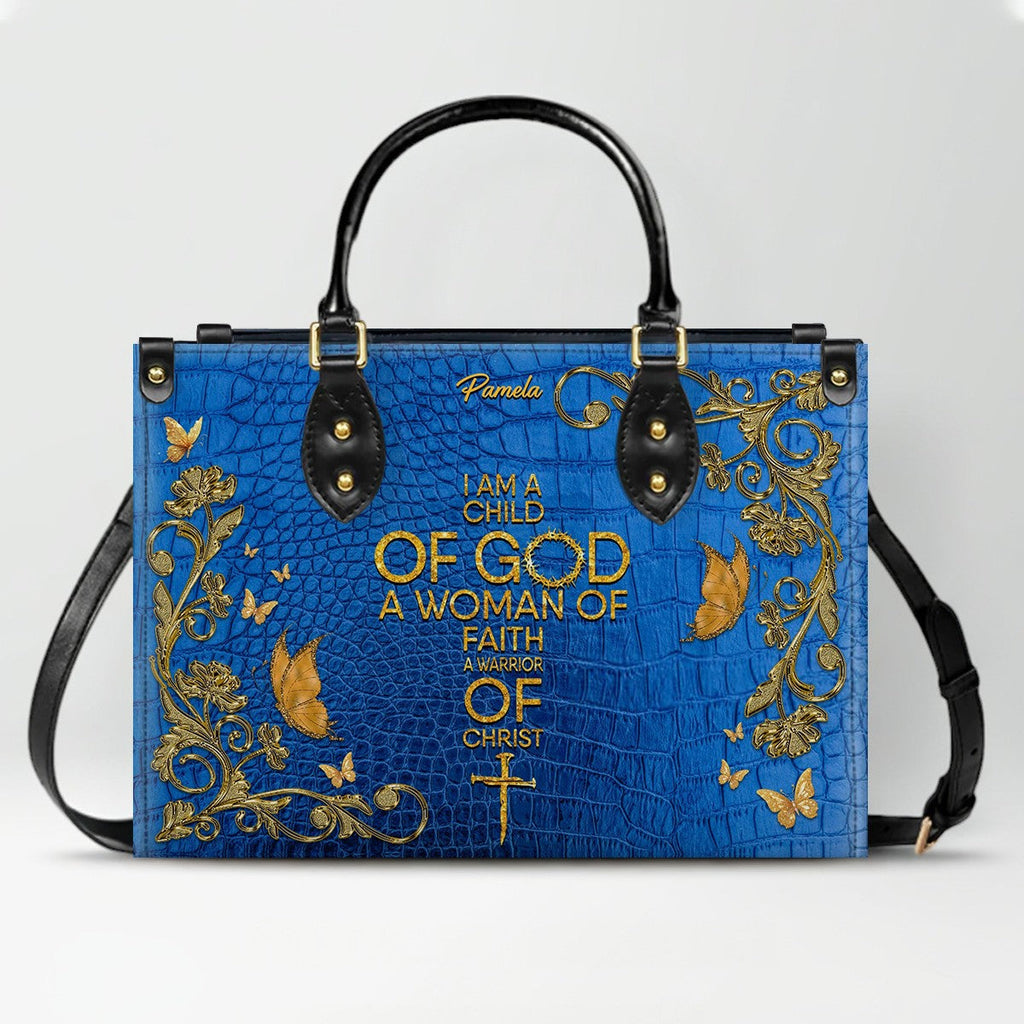 Personalized Philippians 4:13 Leather Tote Bag
