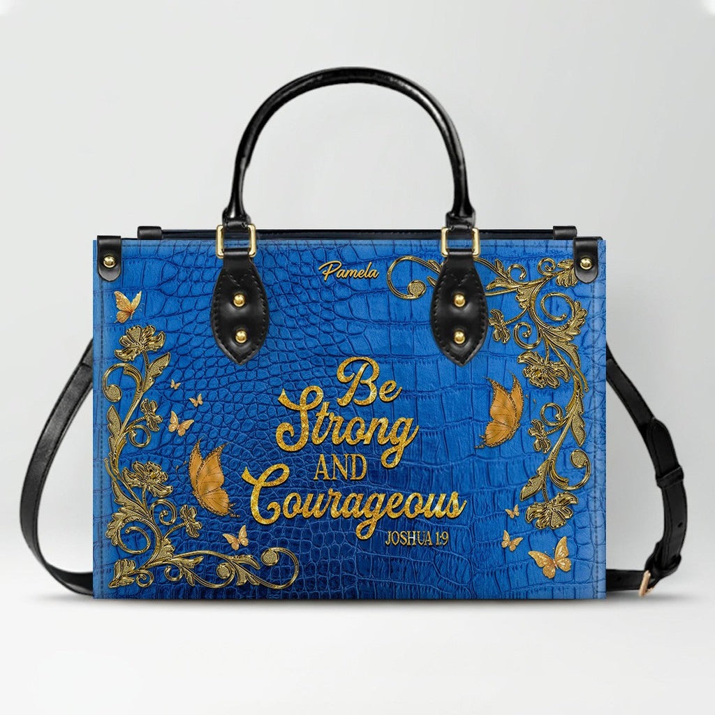 Personalized Philippians 4:13 Leather Tote Bag