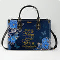 Personalized Christian Bible Verse Leather Handbag