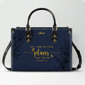 Personalized Bible Verse Leather Handbag