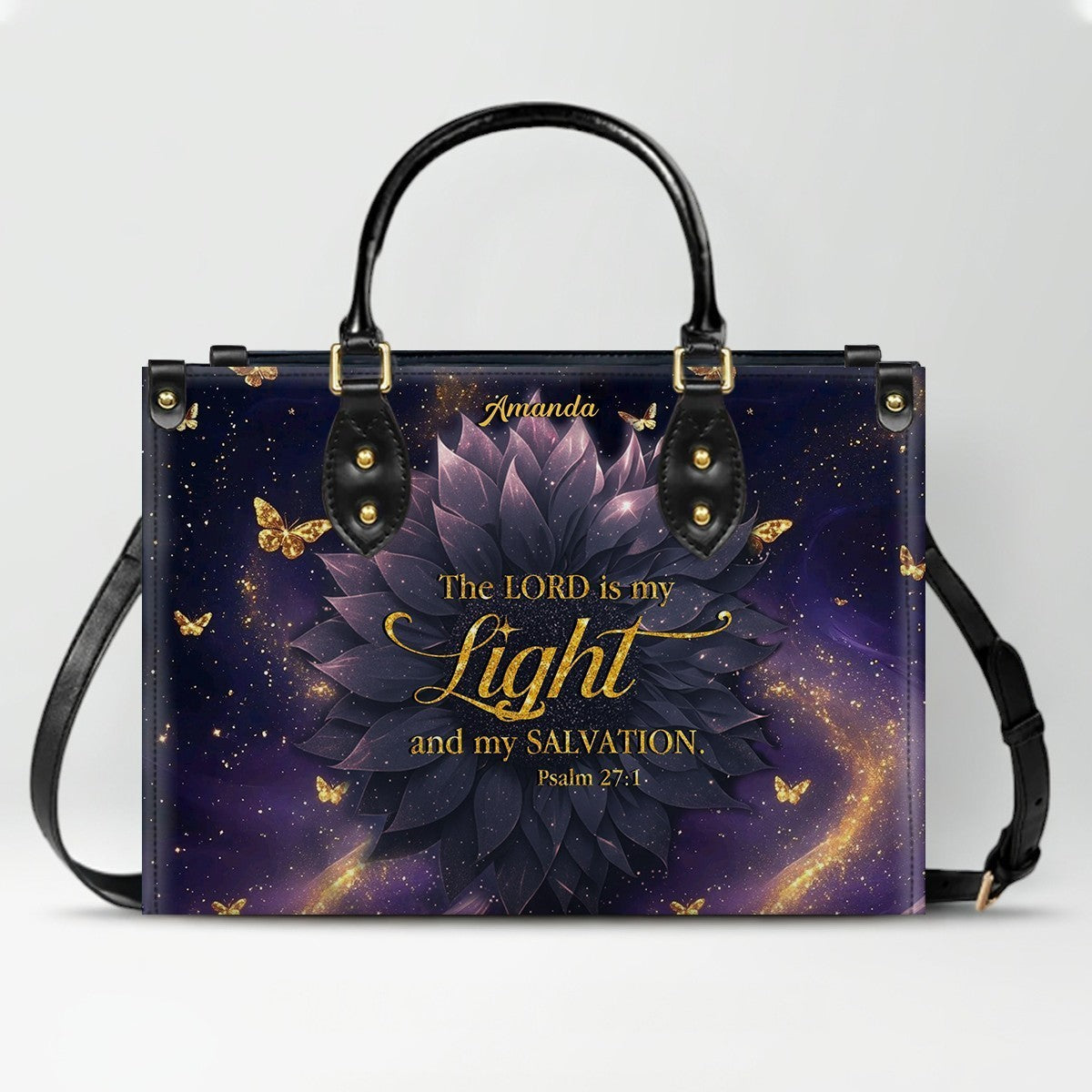 Personalized Christian Leather Handbag