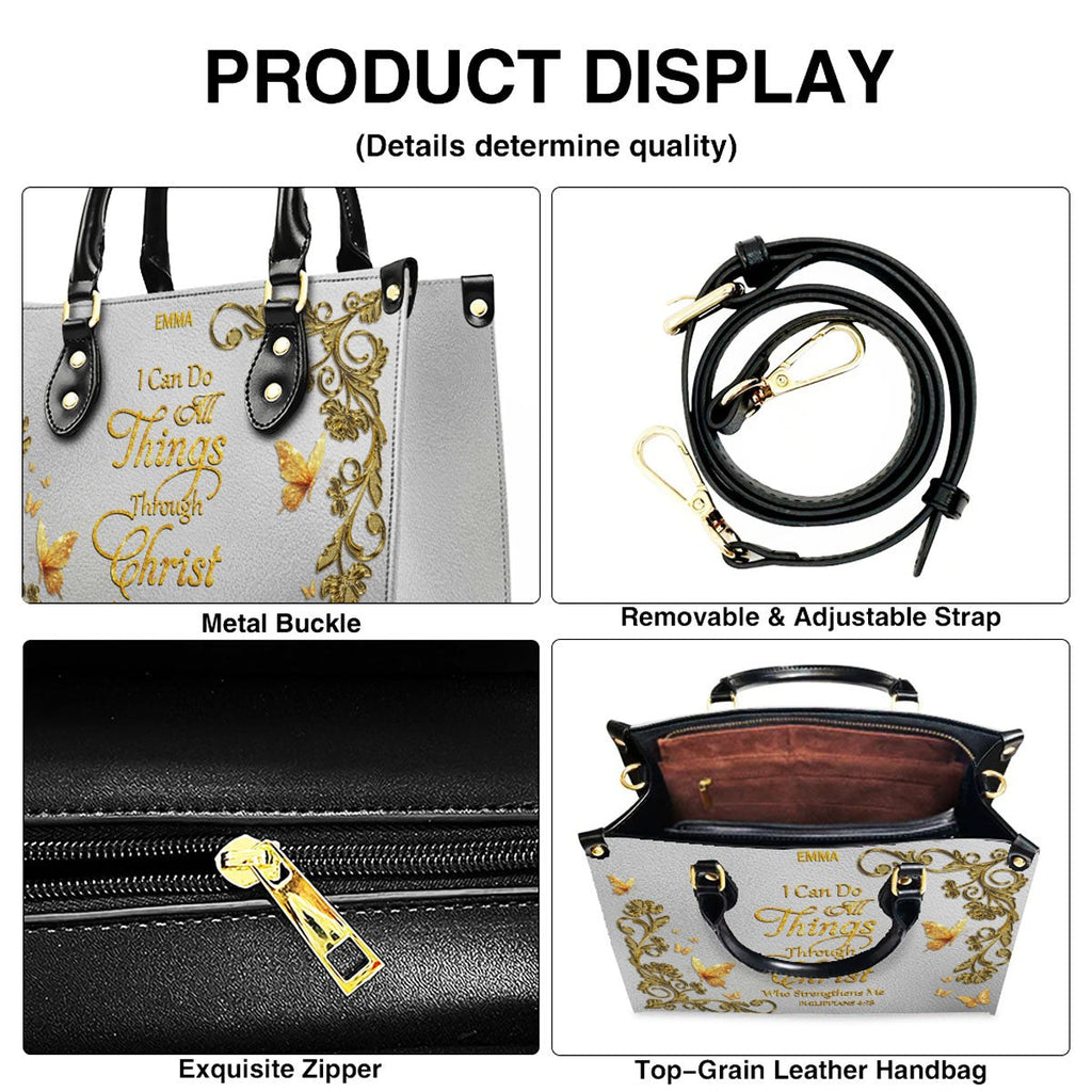 Personalized Christian Leather Handbag & Wallet