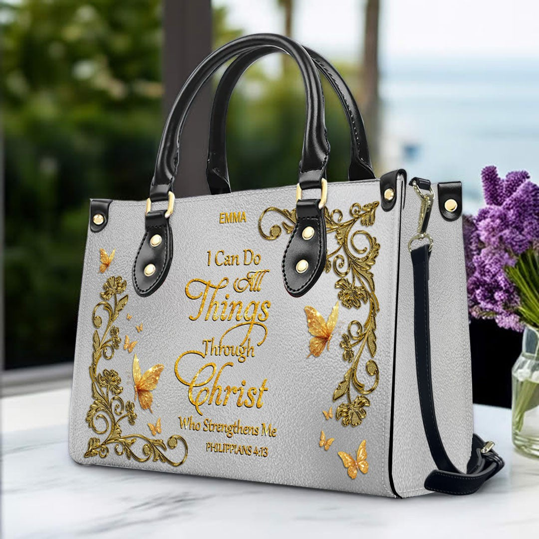 Personalized Christian Leather Handbag & Wallet
