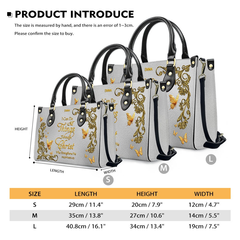 Personalized Christian Leather Handbag & Wallet