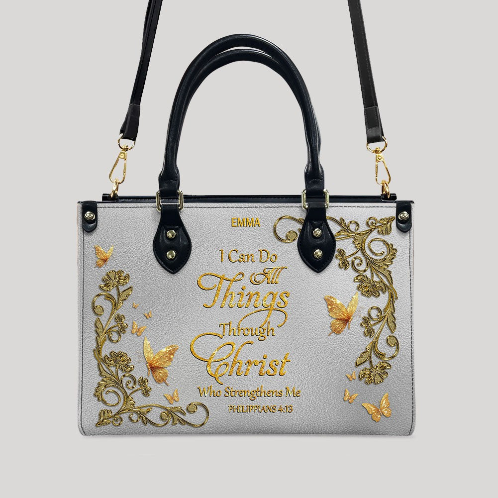 Personalized Christian Leather Handbag & Wallet