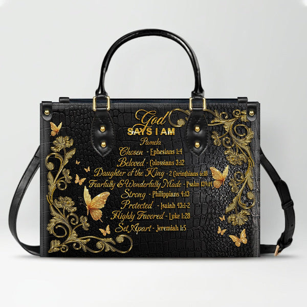 Personalized Christian Leather Handbag & Wallet