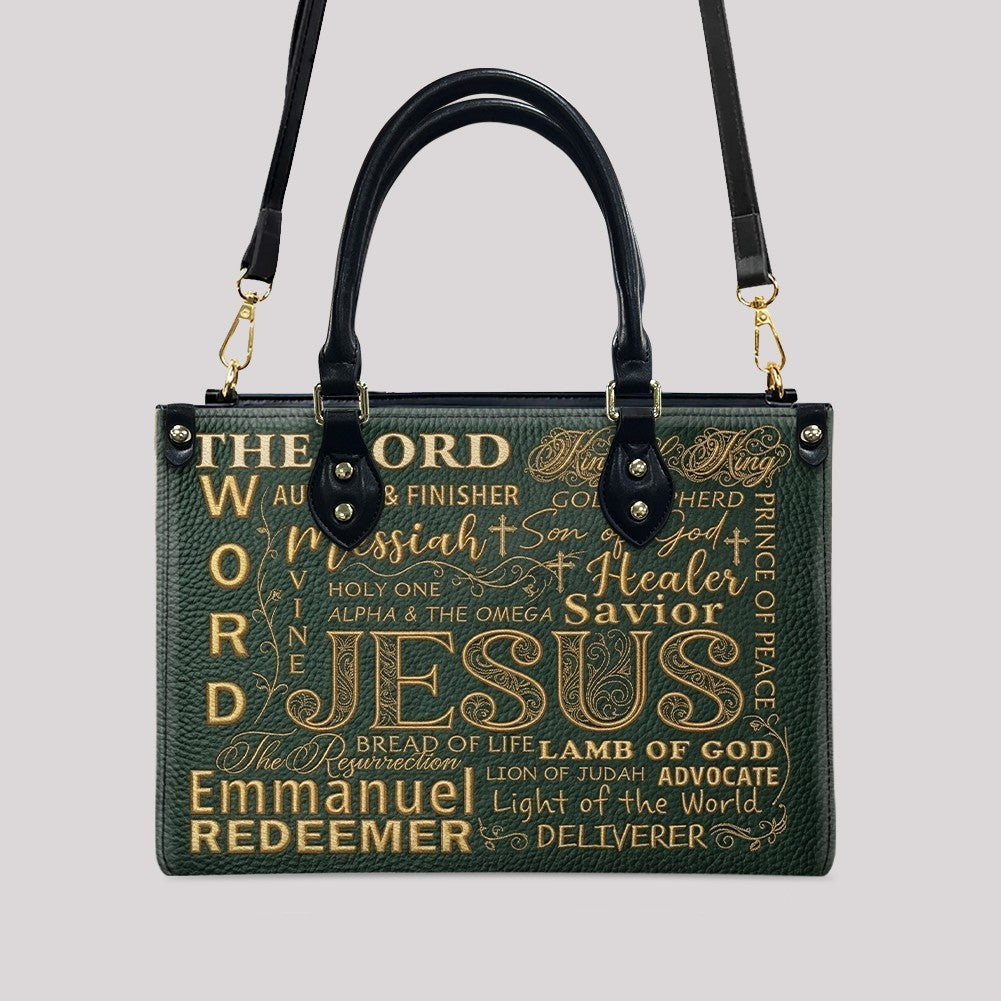 Personalized Christian Leather Handbag