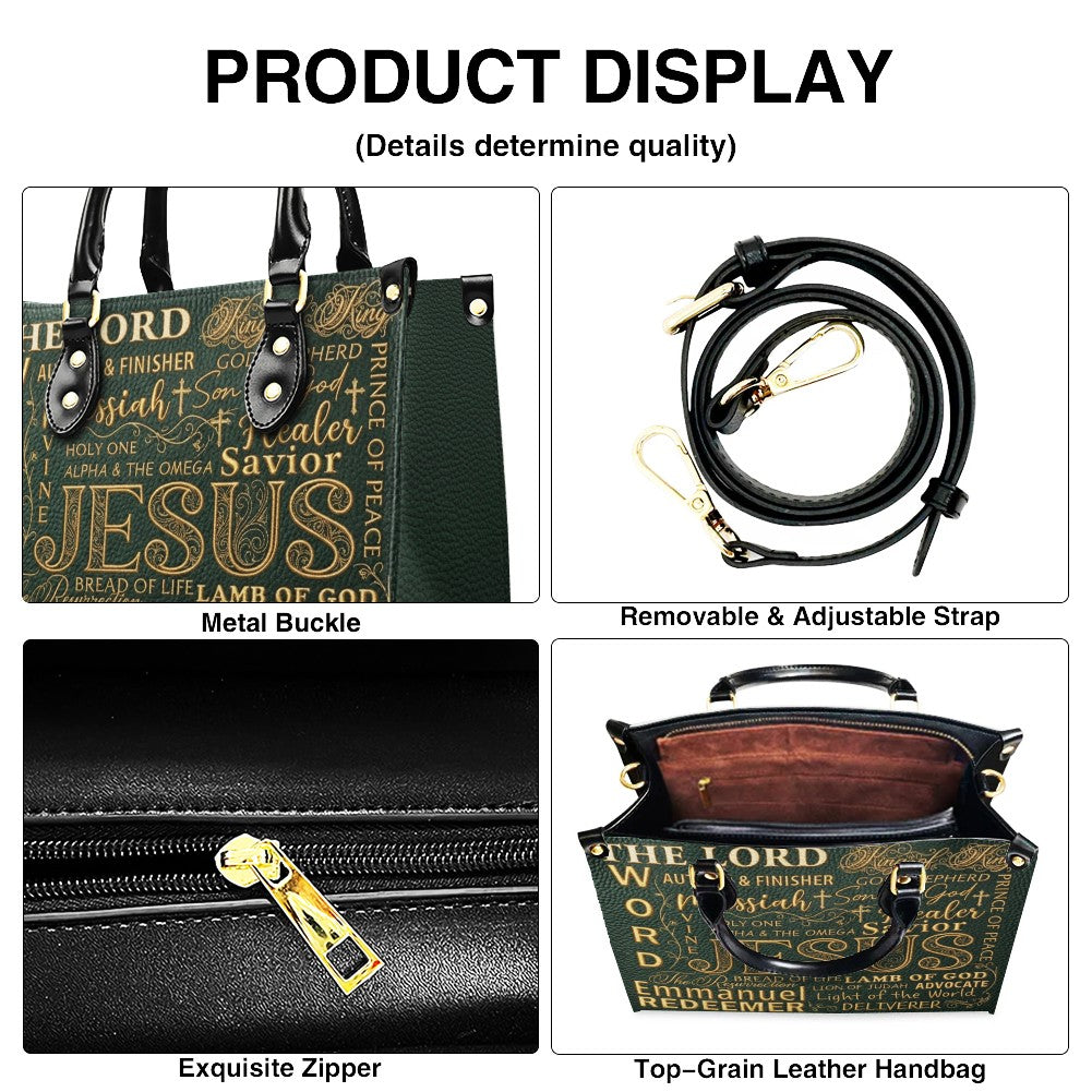 Personalized Christian Leather Handbag