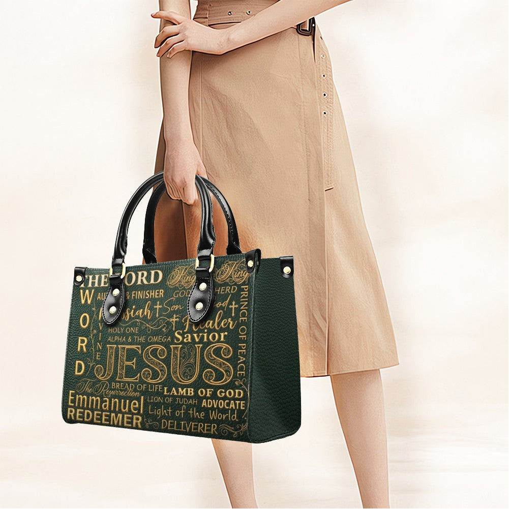 Personalized Christian Leather Handbag