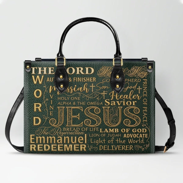 Personalized Christian Leather Handbag