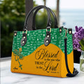 Personalized Bible Verse Leather Handbag