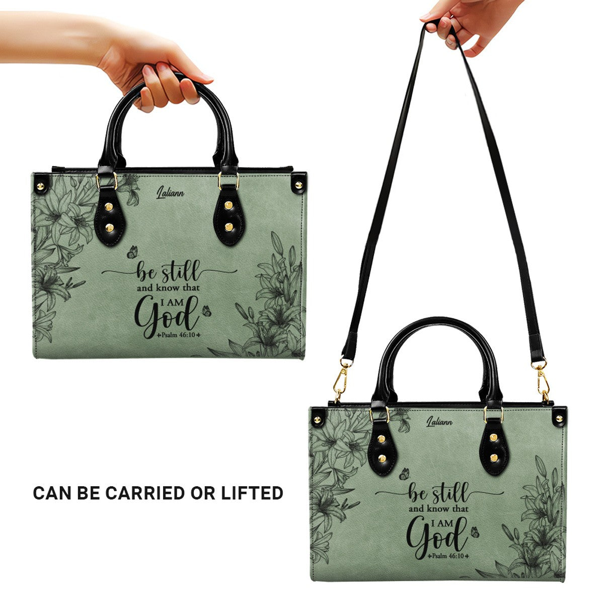 Custom Christian Leather Handbag & Wallet Set