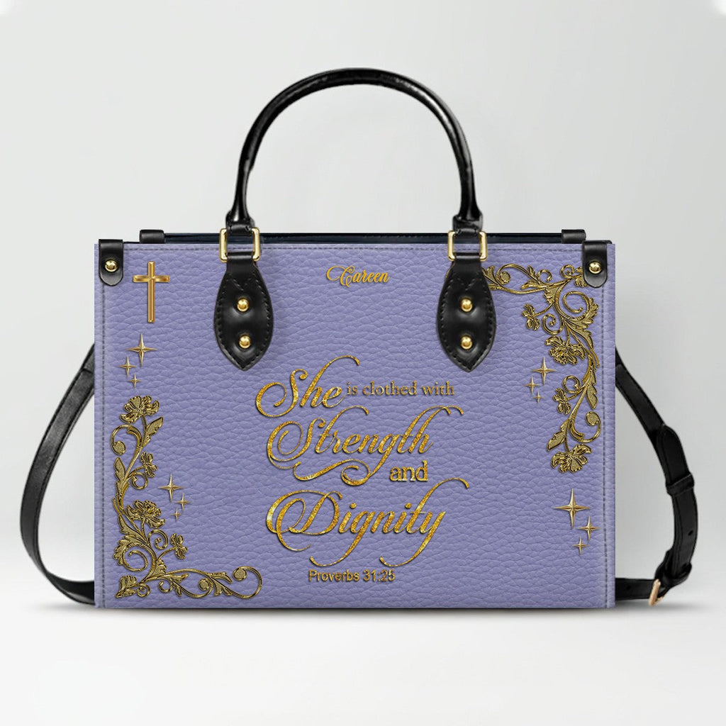 Personalized Christian Leather Handbag