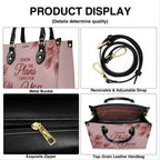 Personalized Pink Tulip Christian Handbag Set