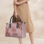 Personalized Pink Tulip Christian Handbag Set