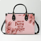 Personalized Pink Tulip Christian Handbag Set