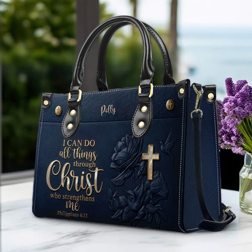 Custom Philippians 4:13 Leather Handbag & Wallet